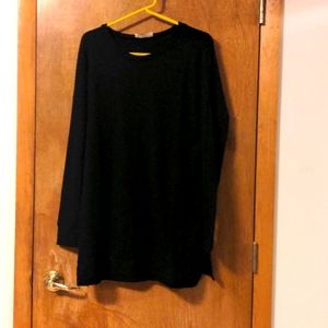 Over sized black tunic shirt